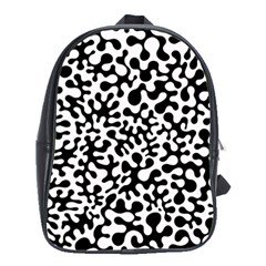 Black And White Blots School Bag (large) by KirstenStar