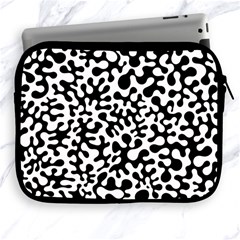 Black And White Blots Apple Ipad Zippered Sleeve by KirstenStar