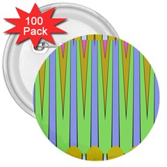 Spikes 3  Button (100 pack)