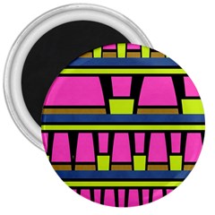 Trapeze And Stripes 3  Magnet by LalyLauraFLM