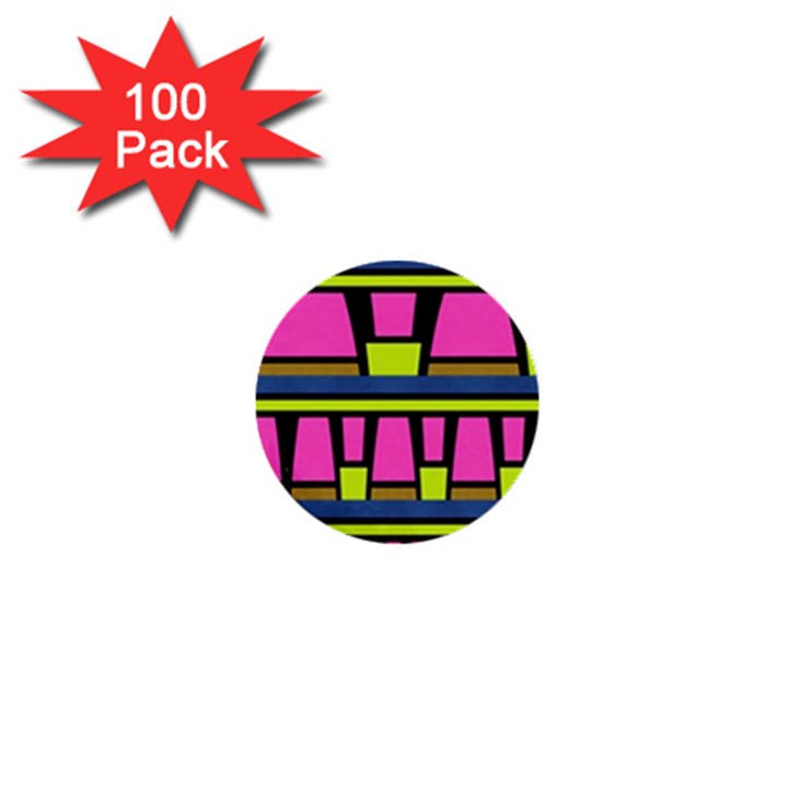 Trapeze and stripes 1  Mini Button (100 pack) 