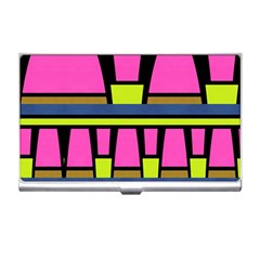 Trapeze And Stripes Business Card Holder by LalyLauraFLM