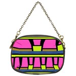 Trapeze and stripes Chain Purse (Two Sides) Back