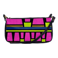 Trapeze And Stripes Shoulder Clutch Bag by LalyLauraFLM