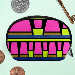 Trapeze And Stripes Accessory Pouch by LalyLauraFLM