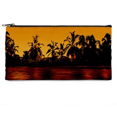 Tropical Sunset Paradise Pencil Case by dflcprints