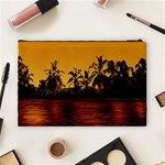 Tropical Sunset Paradise Cosmetic Bag (Large) Back