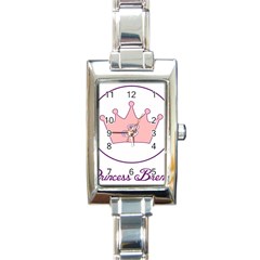 Princess Brenna2 Fw Rectangular Italian Charm Watch by brennastore