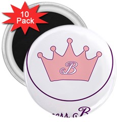 Princess Brenna2 Fw 3  Button Magnet (10 Pack)