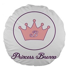 Princess Brenna2 Fw Large 18  Premium Flano Round Cushion  by brennastore