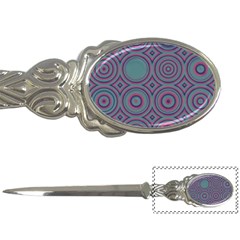 Concentric circles pattern Letter Opener