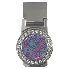 Concentric Circles Pattern Money Clip (cz) by LalyLauraFLM