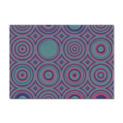 Concentric Circles Pattern Sticker A4 (100 Pack) by LalyLauraFLM