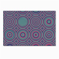 Concentric circles pattern Postcard 4 x 6  (Pkg of 10)