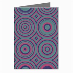 Concentric Circles Pattern Greeting Card