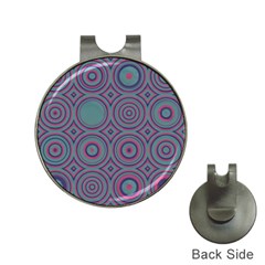 Concentric circles pattern Golf Ball Marker Hat Clip