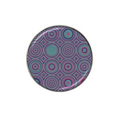 Concentric circles pattern Hat Clip Ball Marker (4 pack)