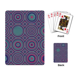 Concentric circles pattern Playing Cards Single Design