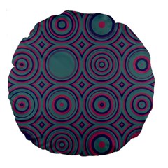 Shapes in retro colors 18  Premium Round Cushion 