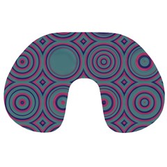 Concentric circles pattern Travel Neck Pillow