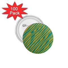 Blue Yellow Waves 1 75  Button (100 Pack)  by LalyLauraFLM