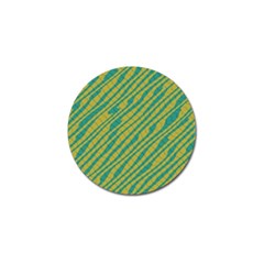 Blue Yellow Waves Golf Ball Marker (4 Pack) by LalyLauraFLM