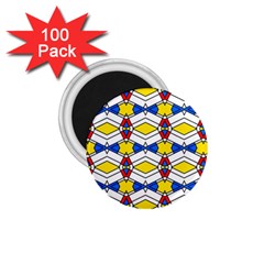 Colorful rhombus chains 1.75  Magnet (100 pack) 