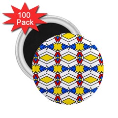 Colorful rhombus chains 2.25  Magnet (100 pack) 