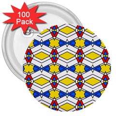 Colorful rhombus chains 3  Button (100 pack)