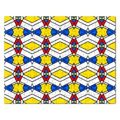 Colorful Rhombus Chains Jigsaw Puzzle (rectangular) by LalyLauraFLM