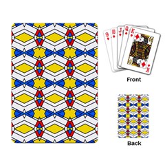 Colorful rhombus chains Playing Cards Single Design