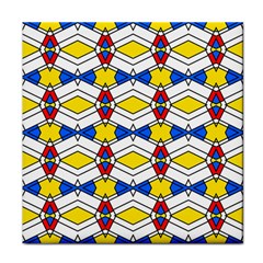 Colorful rhombus chains Face Towel