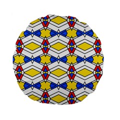 Colorful rhombus chains Standard 15  Premium Round Cushion 