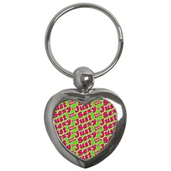 Just Sexy Quote Typographic Pattern Key Chains (heart)  by dflcprints