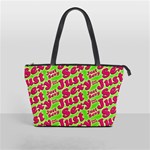 Just Sexy Quote Typographic Pattern Shoulder Handbags Front