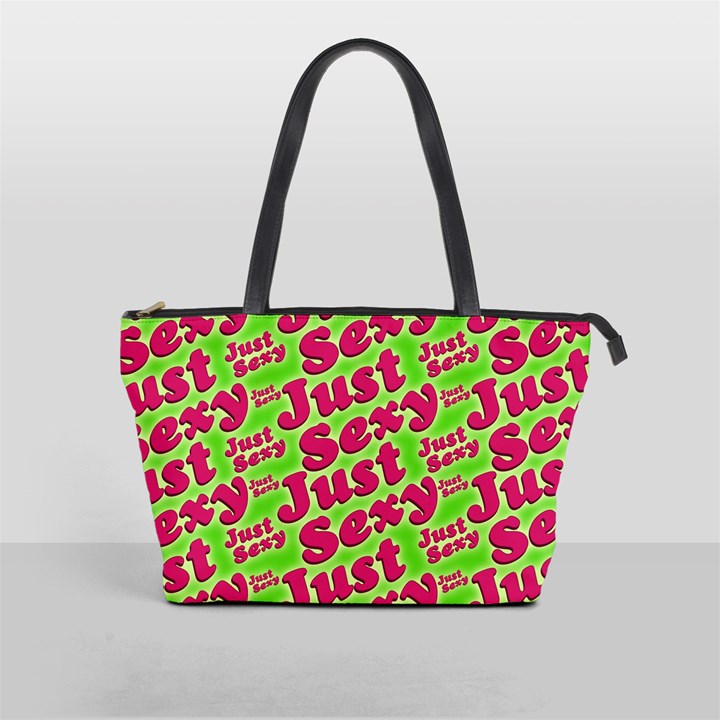 Just Sexy Quote Typographic Pattern Shoulder Handbags