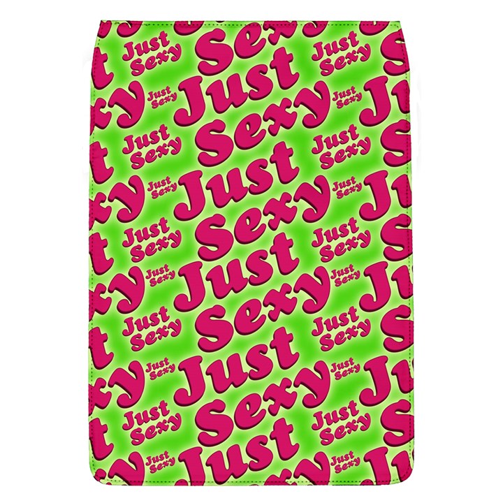 Just Sexy Quote Typographic Pattern Flap Covers (L) 