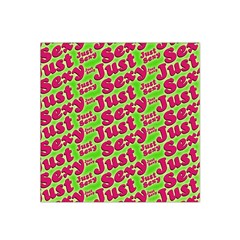 Just Sexy Quote Typographic Pattern Satin Bandana Scarf by dflcprints