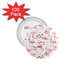 Flamingo Pattern 1 75  Buttons (100 Pack) 