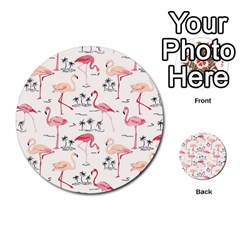 Flamingo Pattern Multi-purpose Cards (round)  by Contest580383