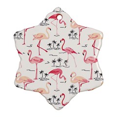 Flamingo Pattern Snowflake Ornament (2-side)