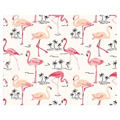 Flamingo Pattern Double Sided Flano Blanket (medium) 