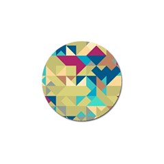 Scattered Pieces In Retro Colors Golf Ball Marker (4 Pack) by LalyLauraFLM