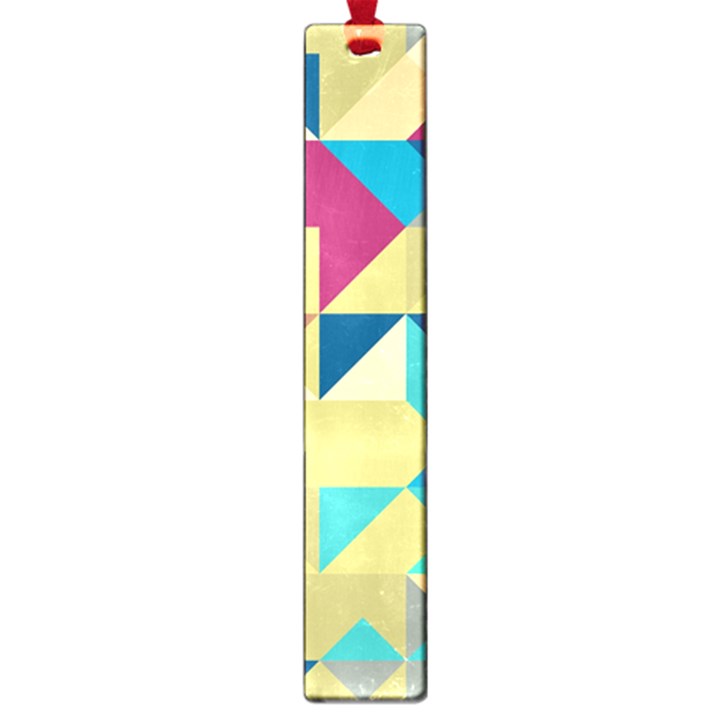 Scattered pieces in retro colors Large Book Mark