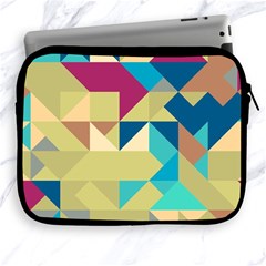 Scattered Pieces In Retro Colors Apple Ipad 2/3/4 Zipper Case by LalyLauraFLM