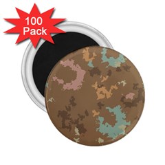 Paint Strokes In Retro Colors 2 25  Magnet (100 Pack)  by LalyLauraFLM