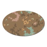 Paint strokes in retro colors Magnet (Oval) Front