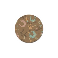 Paint Strokes In Retro Colors Golf Ball Marker by LalyLauraFLM