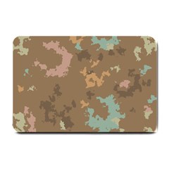 Paint Strokes In Retro Colors Small Doormat by LalyLauraFLM