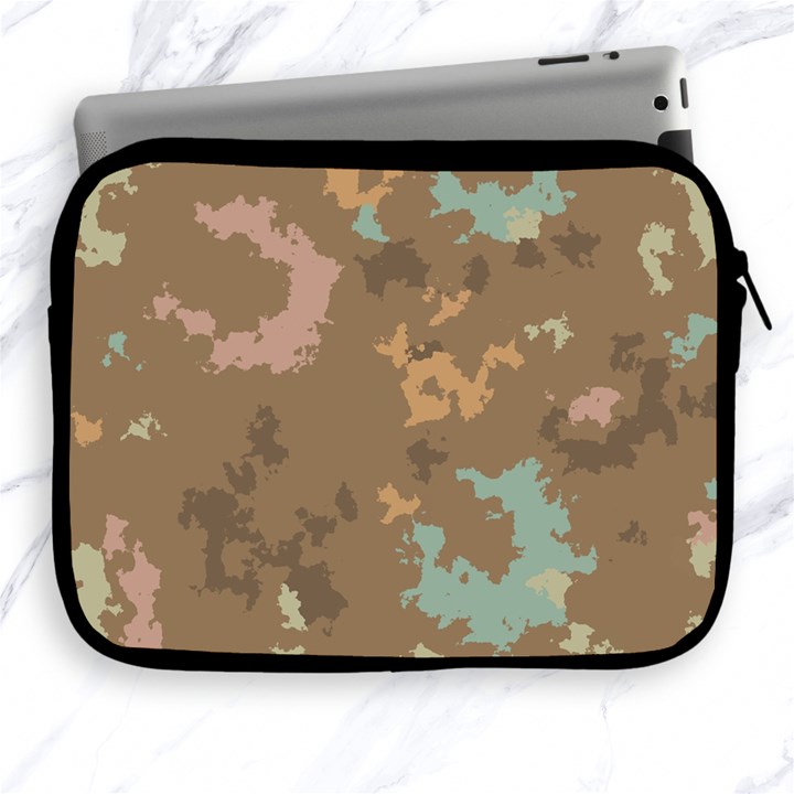 Paint strokes in retro colors Apple iPad 2/3/4 Zipper Case